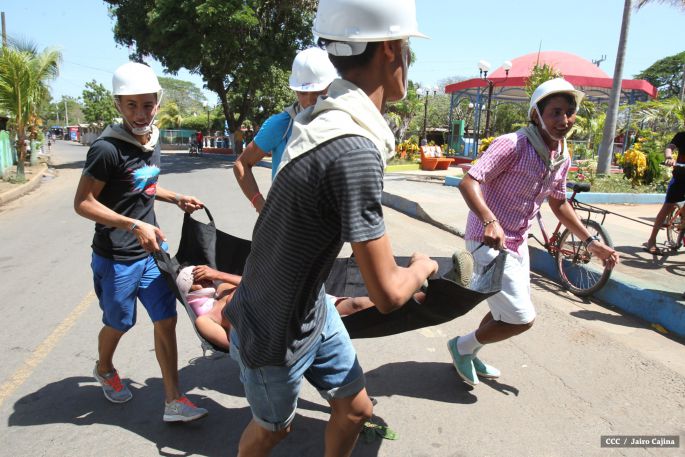 Familias de Masachapa participan masivamente en simulacros de terremoto y tsunami  