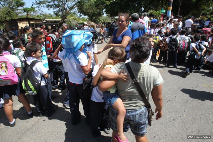 Familias de Masachapa participan masivamente en simulacros de terremoto y tsunami  