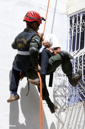 Reparto San Antonio vive jornada con simulacro nacional ante desastres