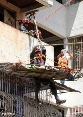 Reparto San Antonio vive jornada con simulacro nacional ante desastres