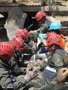 Reparto San Antonio vive jornada con simulacro nacional ante desastres