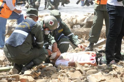 Reparto San Antonio vive jornada con simulacro nacional ante desastres