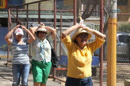 Reparto San Antonio vive jornada con simulacro nacional ante desastres