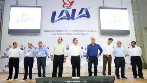 Presidente Daniel inaugura planta láctea del grupo Lala