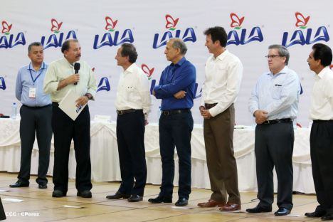 Presidente Daniel inaugura planta láctea del grupo Lala