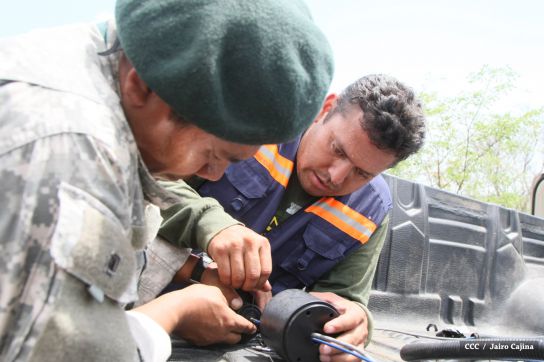 INETER da mantenimiento preventivo al Sistema de Alerta Temprana en el Volcán Concepción