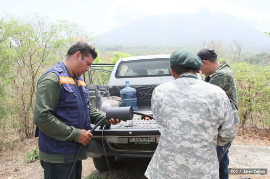 INETER da mantenimiento preventivo al Sistema de Alerta Temprana en el Volcán Concepción