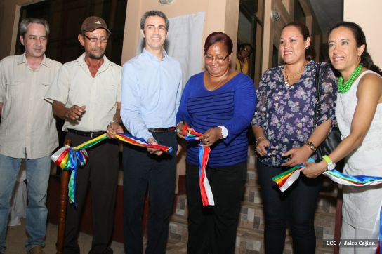 Inauguración del palacio de la cultura en Bluefields