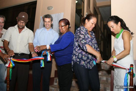 Inauguración del palacio de la cultura en Bluefields