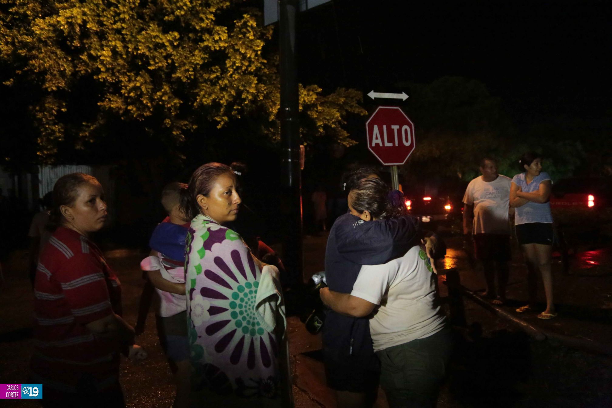 Intenso aguacero cae sobre Managua