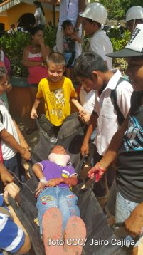 Pueblo de Masachapa participa en simulacro de terremoto