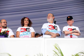 Daniel, Rosario y la Familia Sandinista reeditan el Repliegue Táctico a Masaya