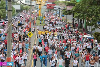 Daniel, Rosario y la Familia Sandinista reeditan el Repliegue Táctico a Masaya