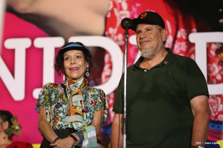 Daniel y Rosario culminan en Monimbó el 36 Aniversario del Repliegue a Masaya