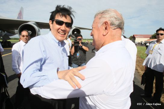 Presidente Ma Ying-jeou de China-Taiwán inicia visita oficial a Nicaragua