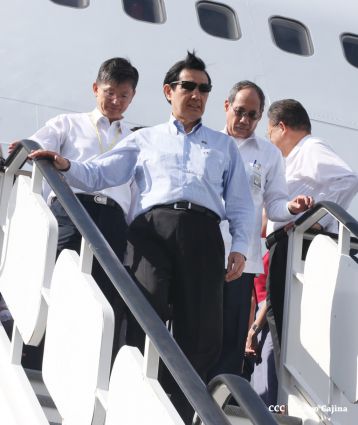 Presidente Ma Ying-jeou de China-Taiwán inicia visita oficial a Nicaragua