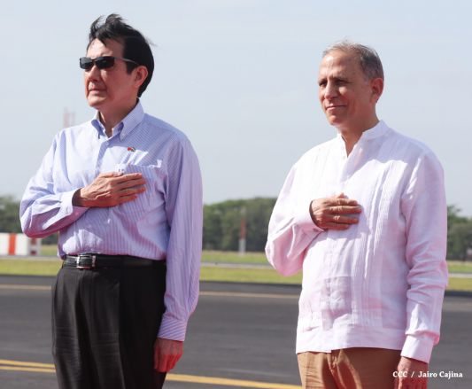 Presidente Ma Ying-jeou de China-Taiwán inicia visita oficial a Nicaragua