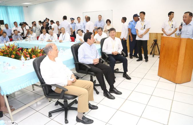 Presidente Ma Ying-jeou visita Empresa de Zona Franca Alpha Textil Nicaragua S.A.