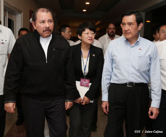 Presidente Daniel y Compañera Rosario asisten a cena con el presidente de Taiwán Ma Ying-jeou