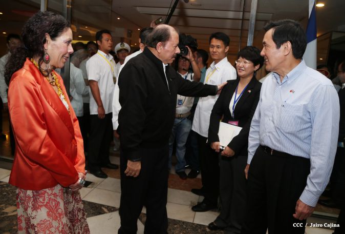 Presidente Daniel y Compañera Rosario asisten a cena con el presidente de Taiwán Ma Ying-jeou