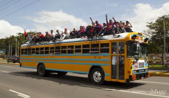 Caravanas de todo el país entran a Managua! Viva el 36/19!