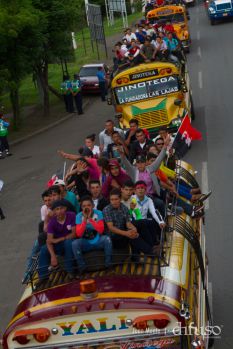 Caravanas de todo el país entran a Managua! Viva el 36/19!