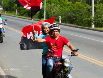 Caravanas de todo el país entran a Managua! Viva el 36/19!