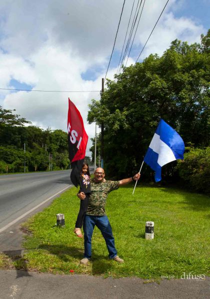 Caravanas de todo el país entran a Managua! Viva el 36/19!
