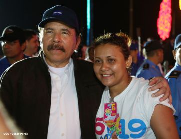 Nicaragua celebra el 36/19 en Plaza La Fé