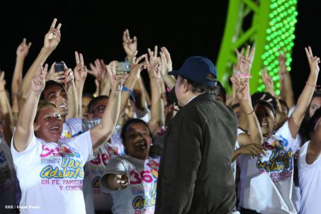 Nicaragua celebra el 36/19 en Plaza La Fé