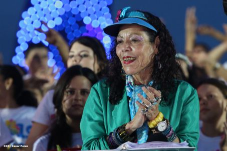 Nicaragua celebra el 36/19 en Plaza La Fé