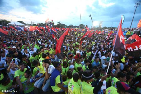 Nicaragua celebra el 36/19 en Plaza La Fé