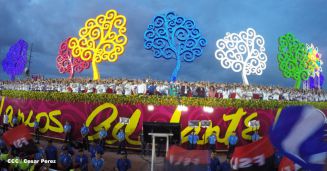 Nicaragua celebra el 36/19 en Plaza La Fé