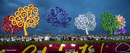 Nicaragua celebra el 36/19 en Plaza La Fé