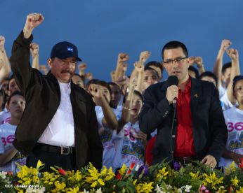 Nicaragua celebra el 36/19 en Plaza La Fé