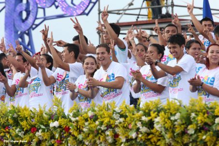 Nicaragua celebra el 36/19 en Plaza La Fé