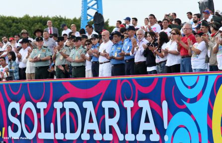 Nicaragua celebra el 36/19 en Plaza La Fé