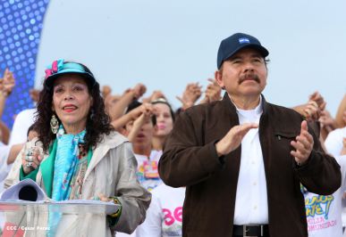 Nicaragua celebra el 36/19 en Plaza La Fé
