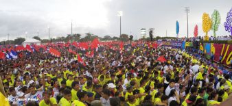 Nicaragua celebra el 36/19 en Plaza La Fé