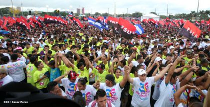Nicaragua celebra el 36/19 en Plaza La Fé
