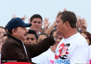 Nicaragua celebra el 36/19 en Plaza La Fé