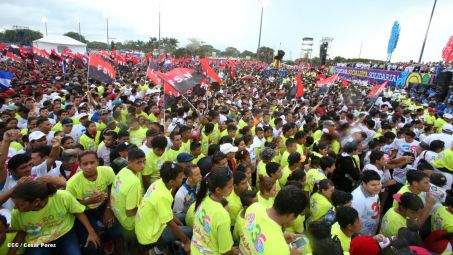 Nicaragua celebra el 36/19 en Plaza La Fé