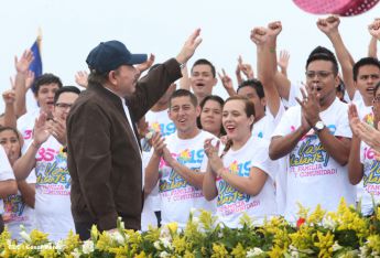 Nicaragua celebra el 36/19 en Plaza La Fé
