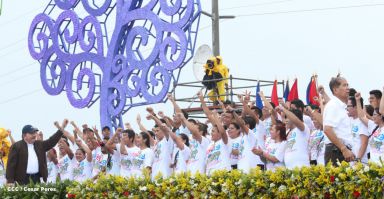 Nicaragua celebra el 36/19 en Plaza La Fé