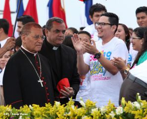 Nicaragua celebra el 36/19 en Plaza La Fé