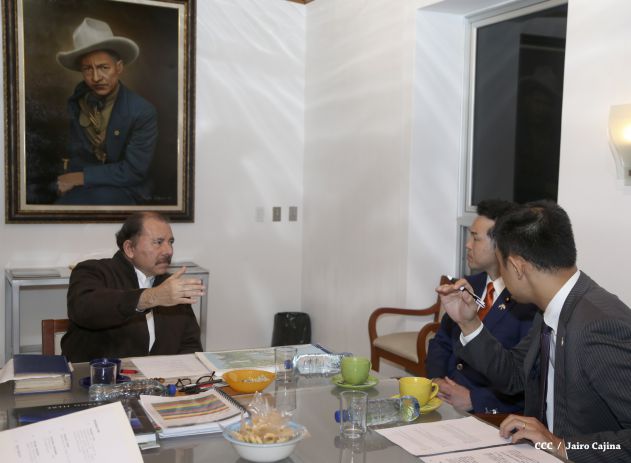 Presidente Daniel se reúne con vicecanciller de Japón, Takashi Uto