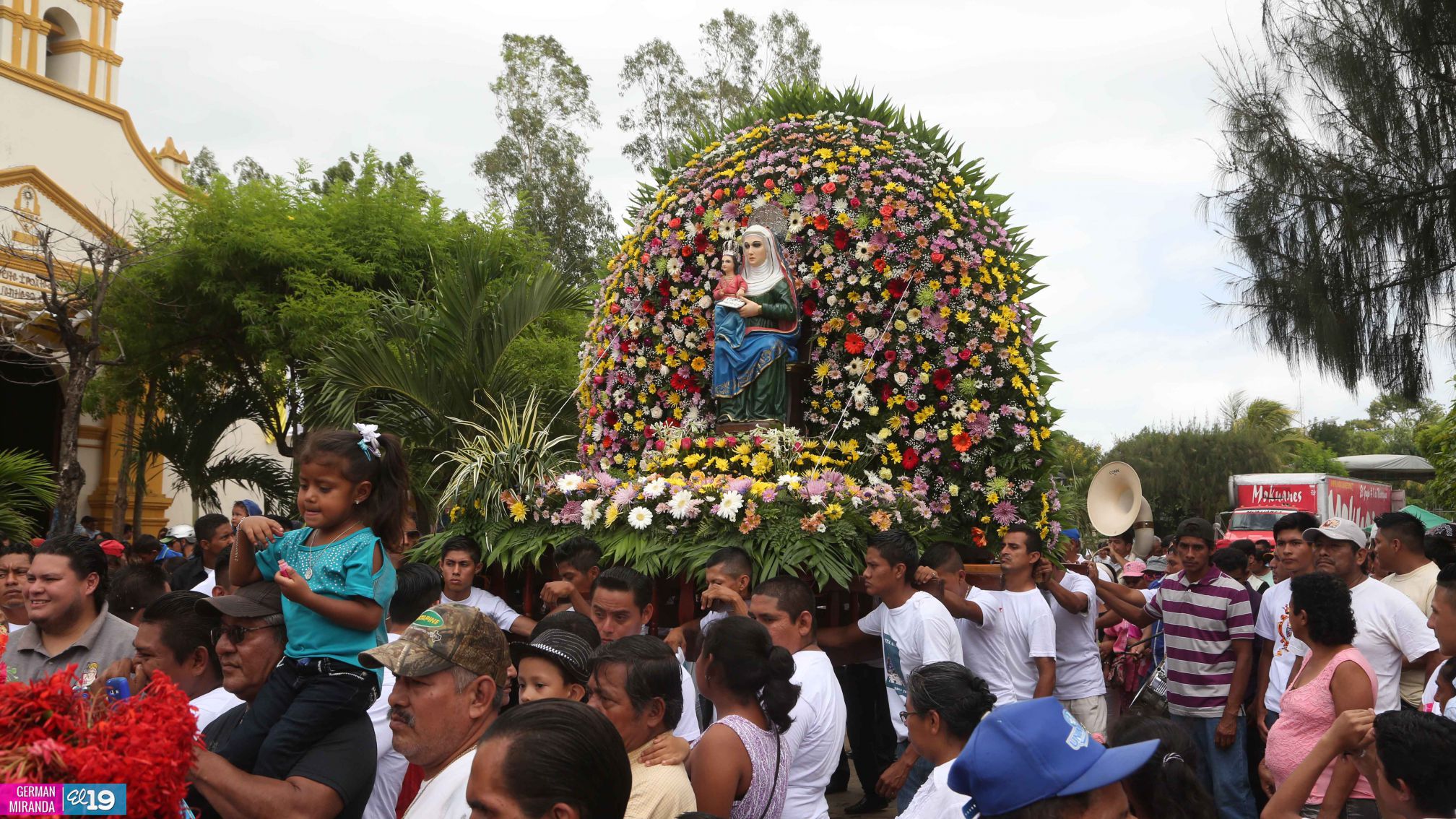 Nindirí celebra las fiestas de Santa Ana