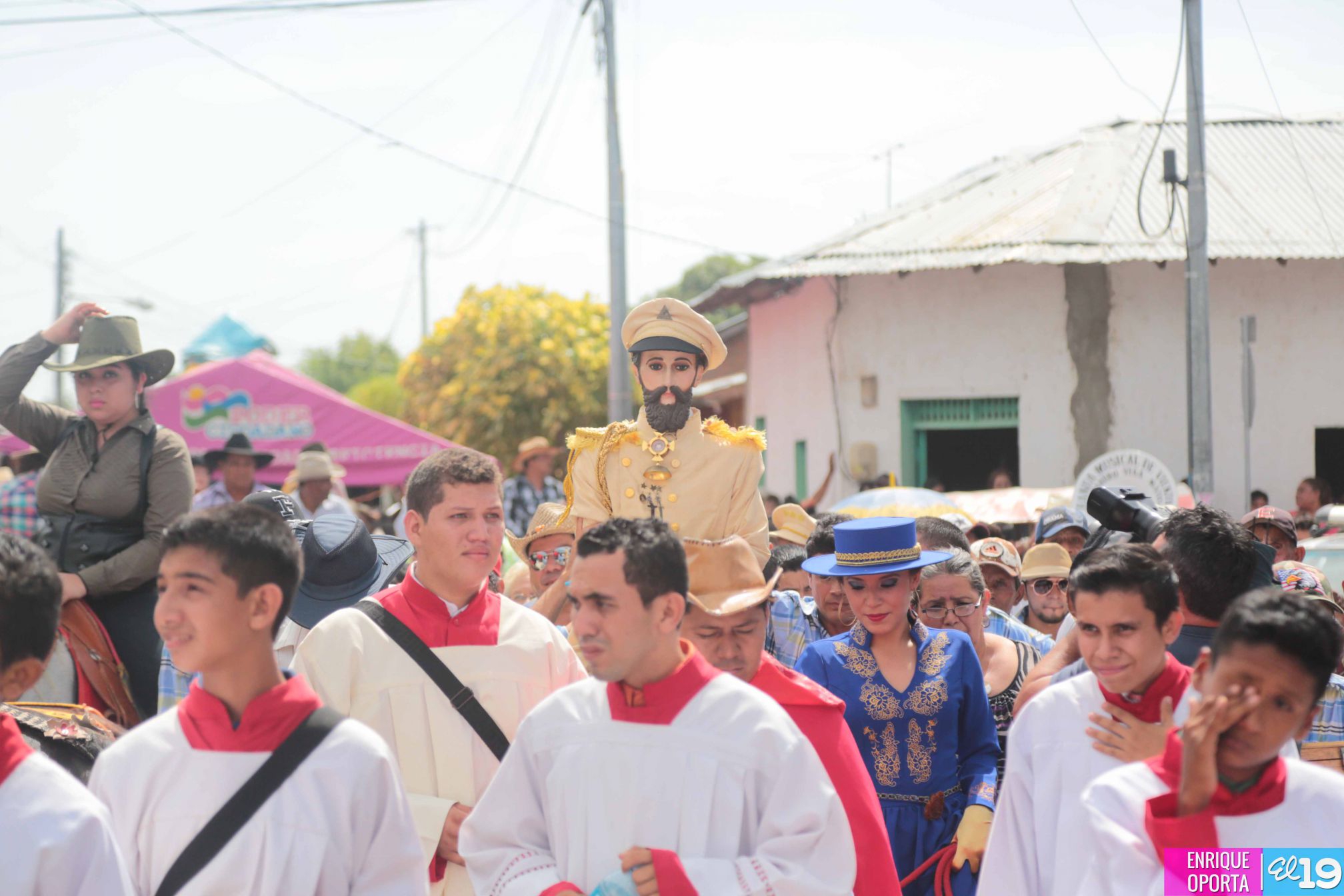 Nagaroteños celebran con algarabía y solemnidad a Santiago Apóstol