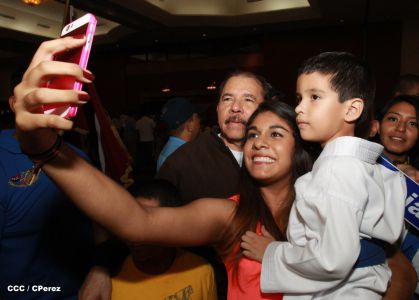 Presidente Daniel inaugura el VI Campeonato Iberoamericano de Karate Do