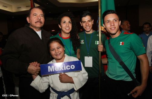 Presidente Daniel inaugura el VI Campeonato Iberoamericano de Karate Do